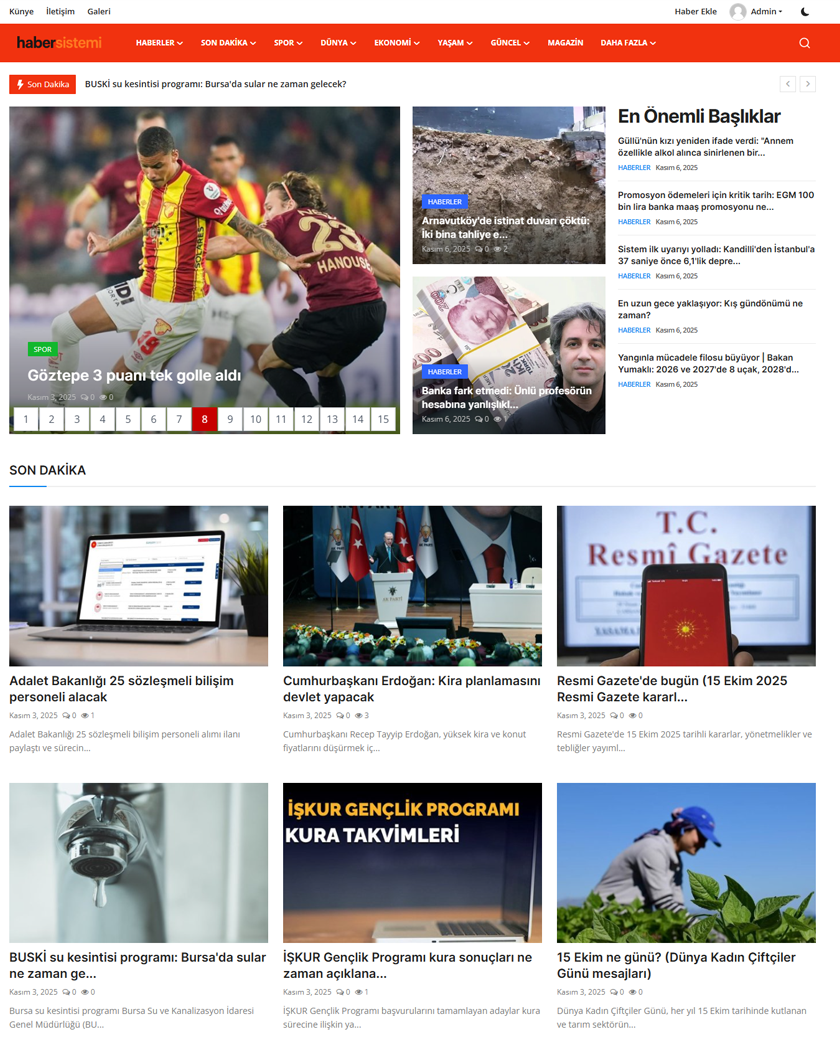 Magazin Haber Sistemi